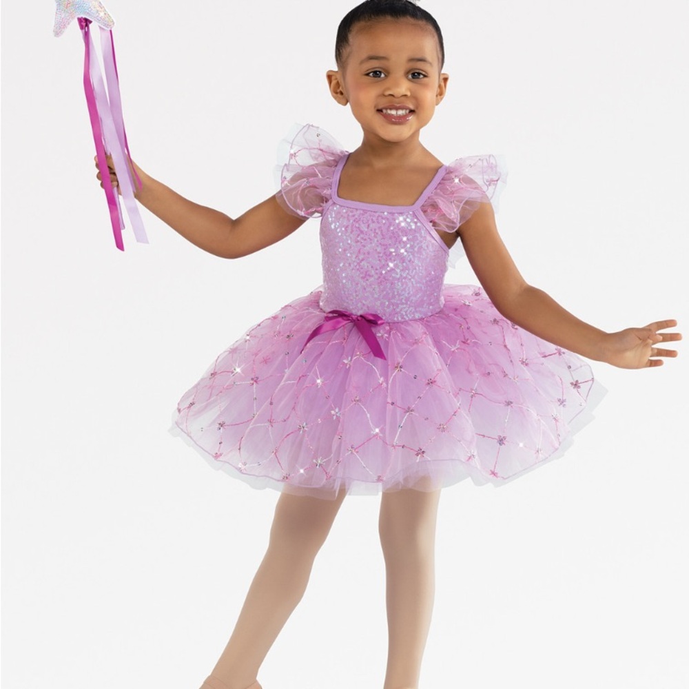 “Make A Wish” Glittery Lilac Ballet Costume